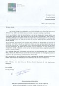 Courrier réponse Chapitre